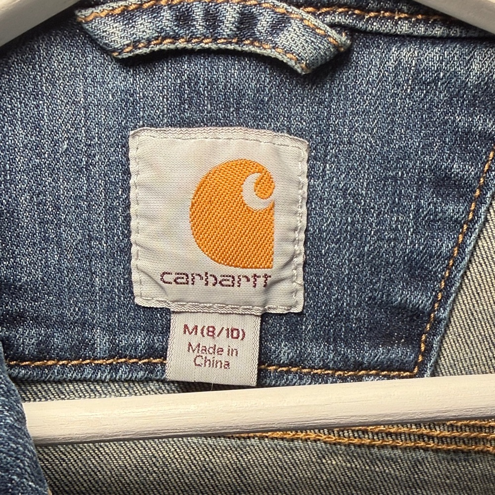 Women's Carhartt Denim Jacket Size Medium - Picture 2 of 8
